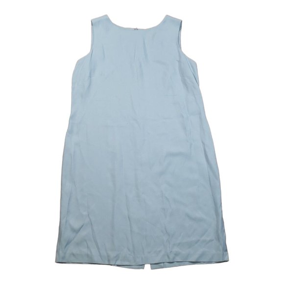 VTG 80s ED Michaels Sleeveless Dress w/Coat 2pc Set Periwinkle Blue Made USA - Picture 7 of 12